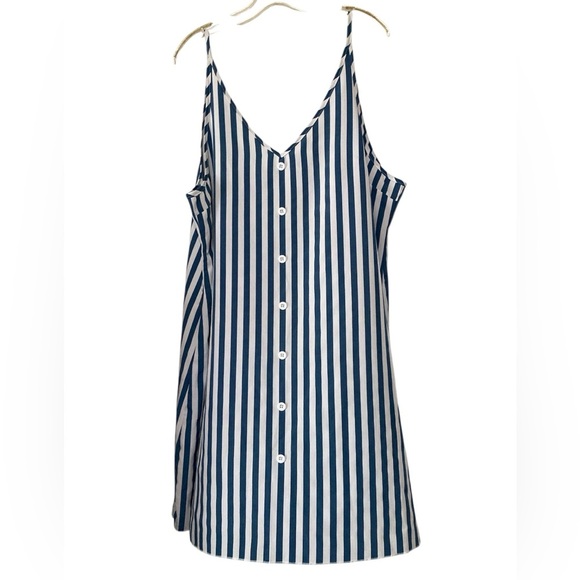 SHEIN Blue and White Striped Dress - Picture 1 of 6